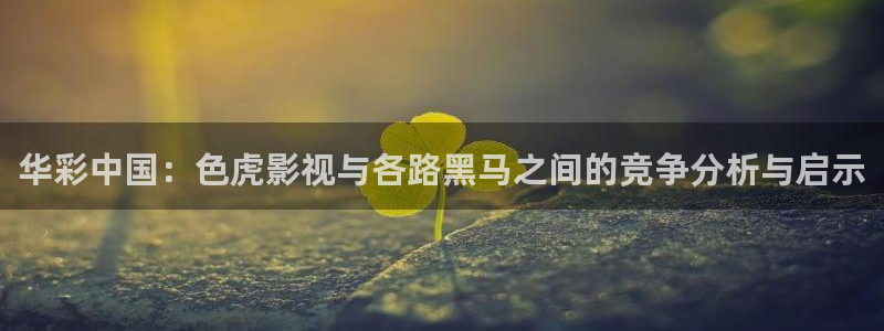 下载金桔视频：华彩中国：色虎影视与各路黑马之间的竞争分析与启示